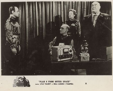 Lot #3046 Collection of Three Plan 9 From Outer Space Original Movie Stills - Image 1