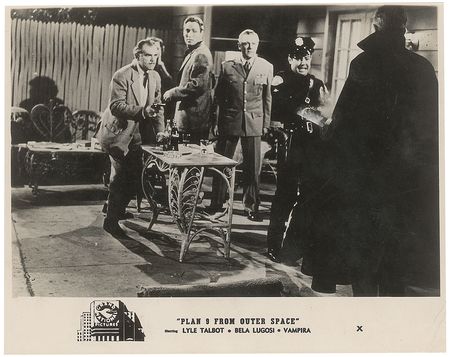 Lot #3046 Collection of Three Plan 9 From Outer Space Original Movie Stills - Image 2