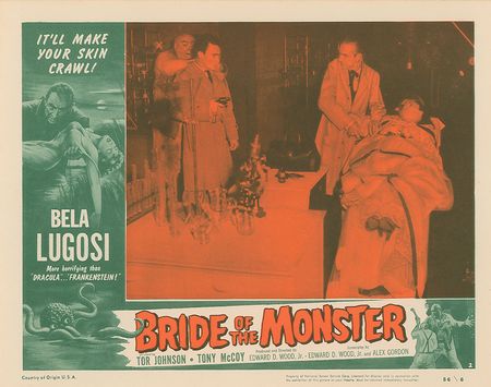 Lot #3047 Collection of Three 1950s Ed Wood Lobby Cards - Image 1