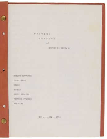 Lot #3026 Ed Wood’s Personal Collection - Image 37