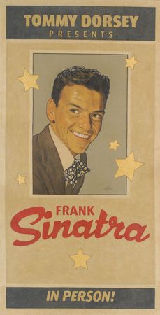 Lot #3199 Frank Sinatra Original Banner Art - Image 1