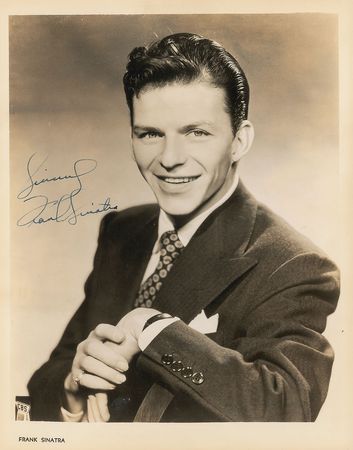 Lot #3216 Frank Sinatra Signed Photograph - Image 1