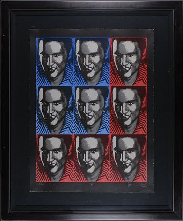 Lot #3203 Elvis Presley Pop Art by Ronnie Wood - Image 2