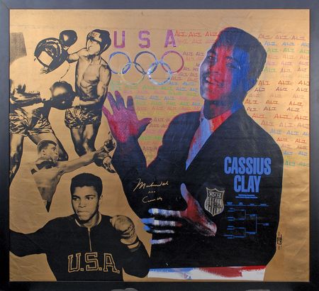 Lot #3204 Steve Kaufman and Muhammad Ali - Image 1
