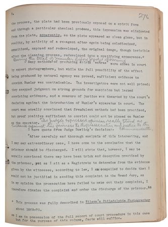 Lot #3020 Harry Houdini Original Hand-corrected Manuscript - Image 3