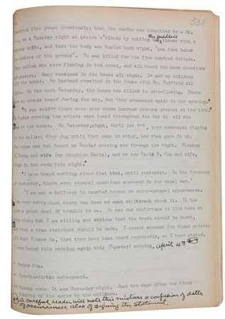 Lot #3020 Harry Houdini Original Hand-corrected Manuscript - Image 5