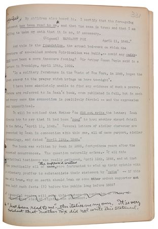 Lot #3020 Harry Houdini Original Hand-corrected Manuscript - Image 6