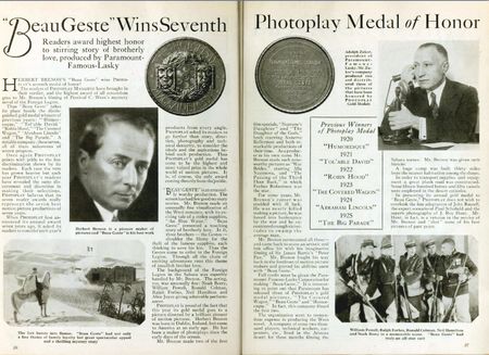 Lot #3178 Beau Geste Photoplay 1926 Best Picture Bronze - Image 7