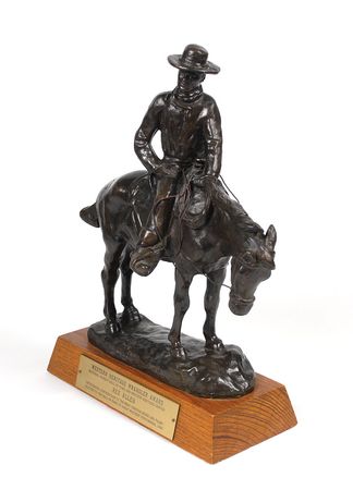 Lot #3180 Rex Allen’s Wrangler Award - Image 2