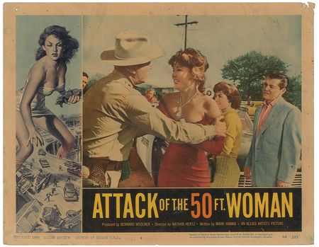Lot #3054 Attack of the 50 Foot Woman Lobby Card Set - Image 4