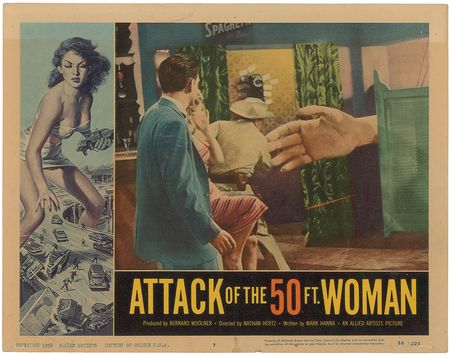 Lot #3054 Attack of the 50 Foot Woman Lobby Card Set - Image 7