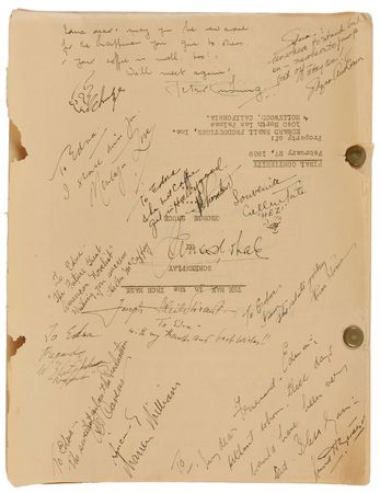 Lot #3065 The Man in the Iron Mask Cast Signed Script - Image 2