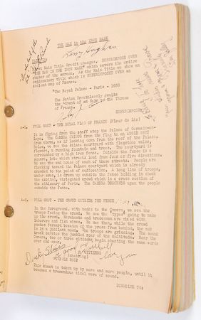 Lot #3065 The Man in the Iron Mask Cast Signed Script - Image 7