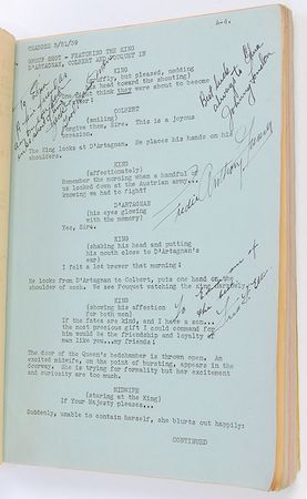 Lot #3065 The Man in the Iron Mask Cast Signed Script - Image 10