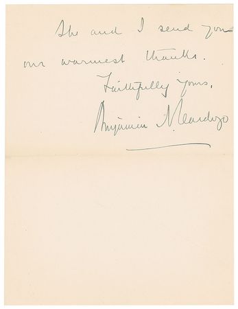 Lot #341 Benjamin Cardozo Signed Document - Image 2