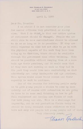 Lot #84 Eleanor Roosevelt - Image 2