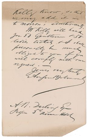 Lot #171 August Belmont Signed Photograph - Image 2