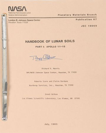 Lot #434 Buzz Aldrin Signed Manual - Image 1