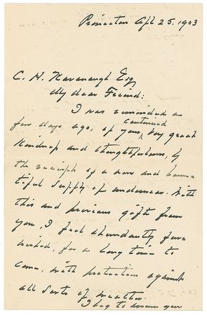 Lot #17 Grover Cleveland Handwritten Letter Signed