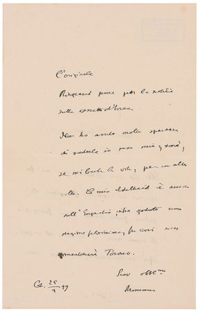 Lot #333 Theodor Mommsen Handwritten Letter Signed - Image 2