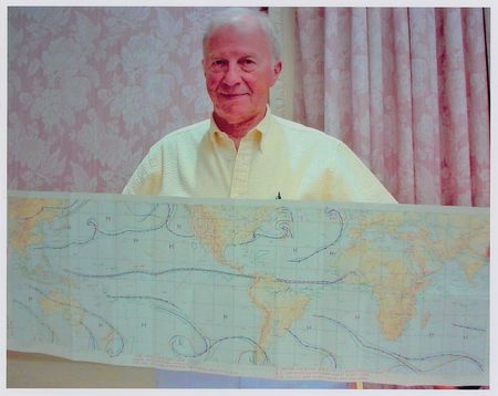 Lot #474 Skylab I: Mission-critical pre-flight weather map carried into space - Image 6