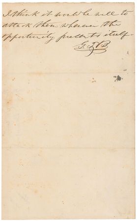 Lot #360 P. G. T. Beauregard: “I think it would be well to attack them whenever the opportunity presents itself” - Image 3