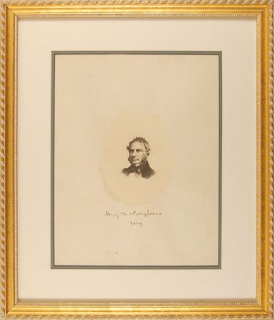 Lot #670 Henry Wadsworth Longfellow: Impressive 1859 portrait of the Fireside Poet - Image 1