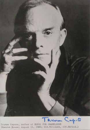 Lot #708 Truman Capote Signed Photograph - Image 2