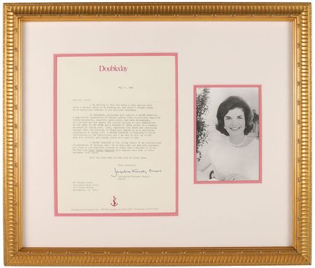 Lot #63 Jacqueline Kennedy Typed Letter Signed - Image 1
