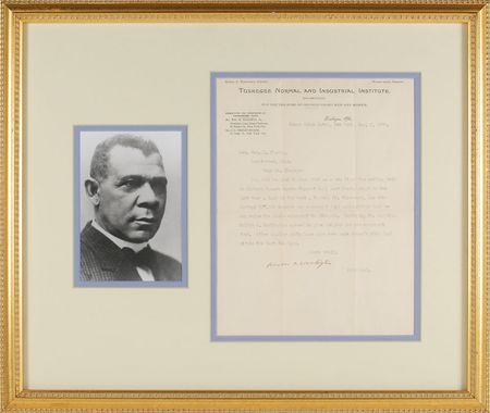 Lot #357 Booker T. Washington: “Collis P. Huntington agreed to give $50,000” - Image 1