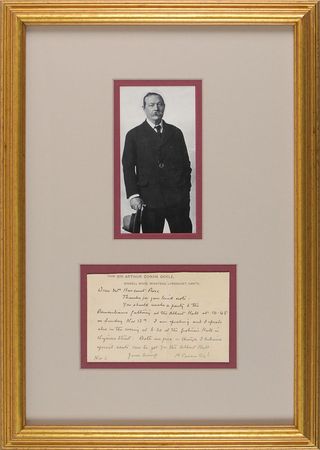 Lot #647 Arthur Conan Doyle Handwritten Letter Signed - Image 2