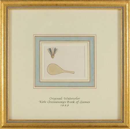 Lot #564 Kate Greenaway: Rare set of watercolor illustrations for her beloved Book of Games - Image 2