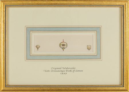 Lot #564 Kate Greenaway: Rare set of watercolor illustrations for her beloved Book of Games - Image 3