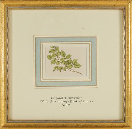 Lot #564 Kate Greenaway: Rare set of watercolor illustrations for her beloved Book of Games - Image 4