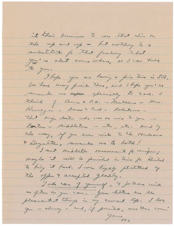 Lot #47 Dwight D. Eisenhower: ?When this war is over I think (perhaps) I?ll have my fill of moving around and will be content just to sit, and let the world whirl along? - Image 3