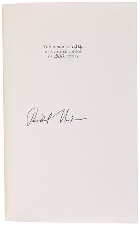 Lot #101 Richard Nixon Book - Image 1