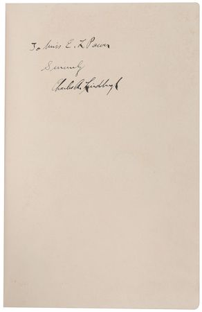 Lot #405 Charles Lindbergh Book - Image 1