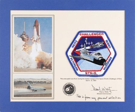 Lot #477 STS-6 Flown Patch - Image 1