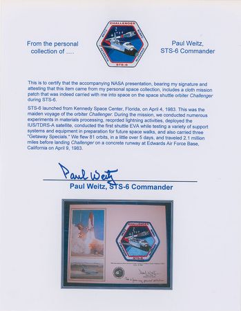 Lot #477 STS-6 Flown Patch - Image 2