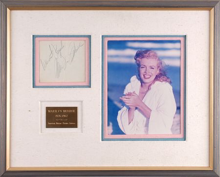 Lot #879 Marilyn Monroe Signature - Image 1