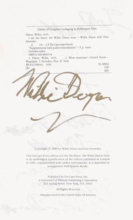 Lot #802 Willie Dixon: Thrice-signed by the blues legend - Image 2