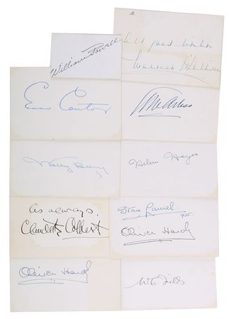 Lot #892 Actors and Actresses Signature - Image 1