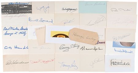 Lot #987 Baseball Hall of Famers Signatures - Image 2