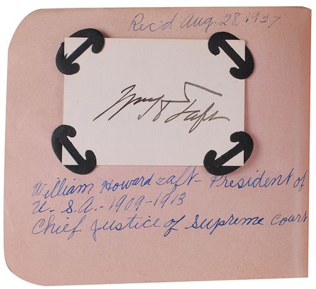 Lot #31 Taft, Coolidge, and 1920s Notables Autograph Album - Image 2