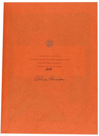 Lot #784 Beatles: Olivia Harrison Book - Image 1