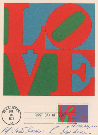 Lot #601 Robert Indiana First Day Cover - Image 1