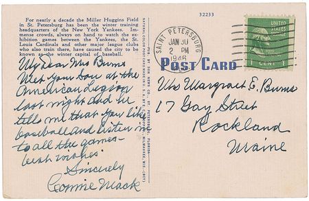 Lot #1000 Connie Mack Handwritten Letters Signed - Image 1