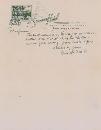 Lot #1000 Connie Mack Handwritten Letters Signed - Image 2