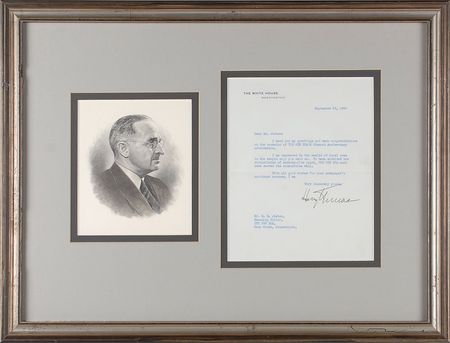 Lot #45 Harry S. Truman Typed Letter Signed - Image 2