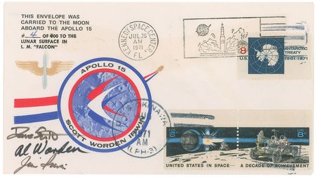 Lot #442 Apollo 15: “Carried to the lunar surface aboard the Lunar Module Falcon”—from the commander’s personal collection - Image 1